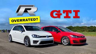 OVERRATED? ..TUNED VW GOLF R vs TUNED VW GOLF GTI