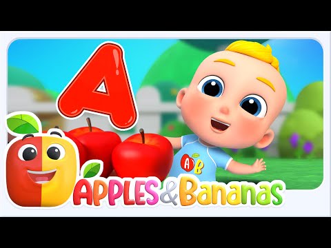 Learn A Is For Apples , Letter A Song Educational Video For Kids