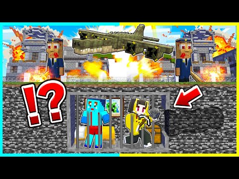 ワニ×戦闘機が看守の「ボンバルディーノ軍事刑務所」から脱獄しろ【まいくら / マインクラフト】