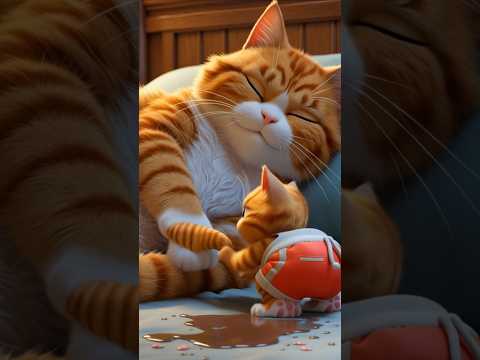 The little cat peed in its pants #funny #ai #aicat #shorts #blwaistory