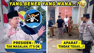 BEDA SIKAP? Inilah Tindakan APARAT Tertibkan Fenomena Bendera One Pice