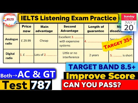 IELTS Listening Practice Test 2025 with Answers | Actual Exam - 787 | ielts listening