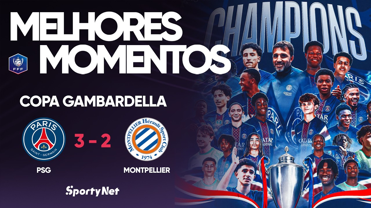 PSG É CAMPEÃO COM PÊNALTI NO ÚLTIMO LANCE DO JOGO CONTRA O MONTPELLIER - MELHORES MOMENTOS