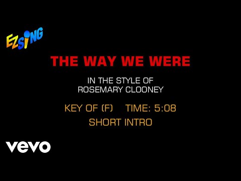 Rosemary Clooney – The Way We Were (Karaoke EZ Sing)