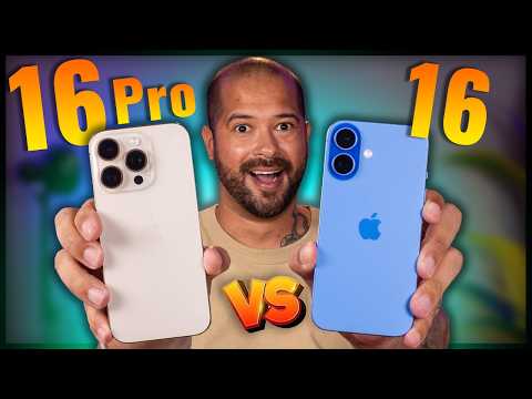 IPHONE 16 vs IPHONE 16 PRO: O que tem de DIFERENTE?! 🤔