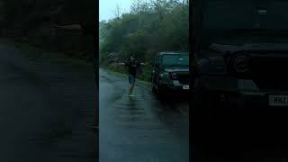Mumbai Monsoon Masti. #tharlover #tharroxx5door #mumbaimonsoon