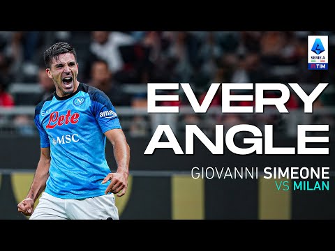 Simeone strikes down the Rossoneri | Every Angle | Milan-Napoli | Serie A 2022/23