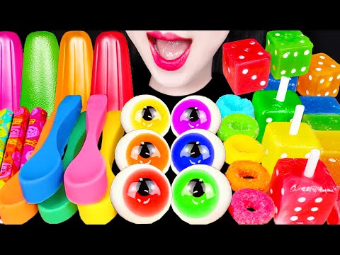 ASMREdibleiPhoneJellyKohakutoDiceCandy먹는주사위사탕아이폰젤리먹방Mukbang,