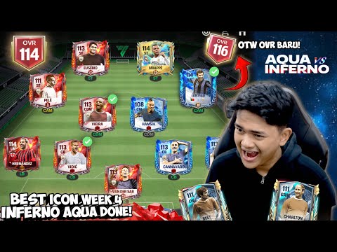 AKU BORONG ICON TERBAIK WEEK 4 INFERNO AQUA! SEBELUM EVENT RAGNAROK OVR BARU 116 - EA FC MOBILE 25