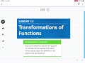 Exploring Transformations of Functions