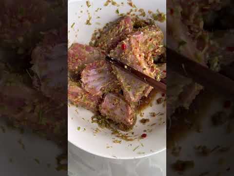 Thịt sườn muối chiên #food  #cooking  #shorts