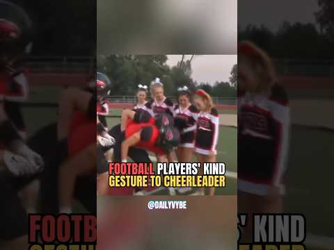 this is so beautiful 🧡 #cancer #cheerleader #football #support #wholesome #shorts #dailyvybe