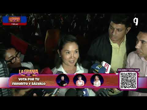 Keiko Fujimori sobre encuesta: "Estamos en empate"