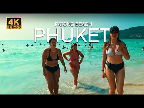 Patong Beach Phuket 2025 – Stunning 4K Tropical Beach Walk in Thailand