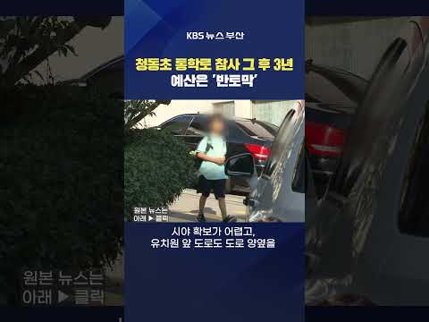 #청동초 #통학로 참사 어린이 안전대책 등굣길 <strong>예산</strong> 축소 김서영기자