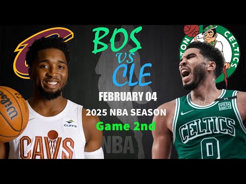 Boston Celtics vs Cleveland Cavaliers 2nd QTR Game Highlights | NBA Season Feb 04, 2025