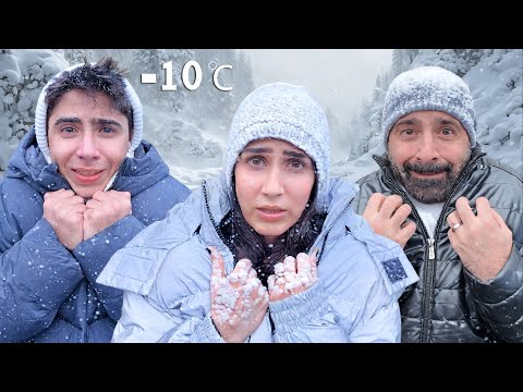 قضينا 48 ساعة ب درجة حرارة 🥶 -10 !!