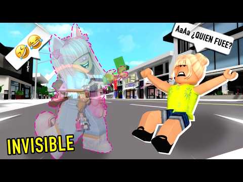 😮Uso el Hack de Invisibilidad en Brookhaven🤩/Roblox