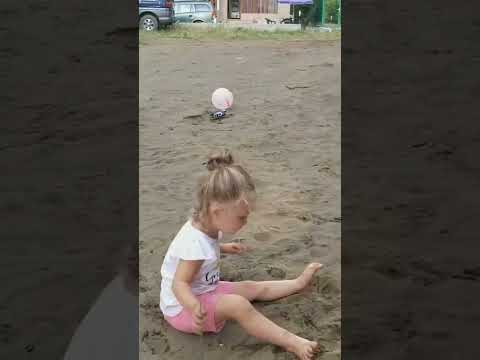 Cute kids spinning around and falling down
