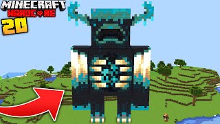 Construí una ESTATUA del GUARDIÁN en Minecraft Extremo