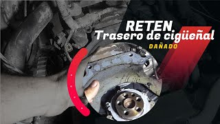 Tiradero de aceite por el reten trasero de cigüeñal