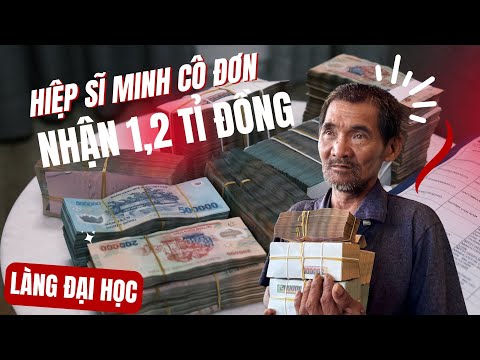 Gần 1,2 tỉ đồng của ngàn người gửi đến Hiệp sĩ Minh Cô Đơn ở Làng Đại Học sau khi xuất viện