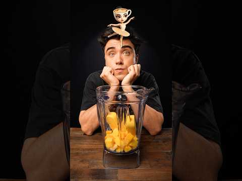 Banana Mango Ice Cream Milkshake ASMR