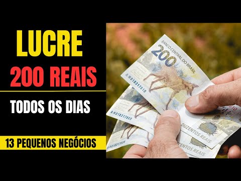 13 Pequenos NEGÓCIOS LUCRATIVOS para GANHAR R$ 200/DIA