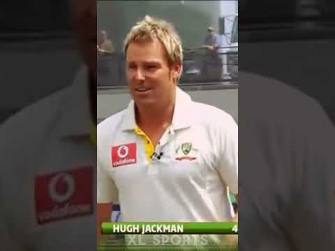 Hugh Jackman vs Shane Warne in cricket! ? ? #cricket #hughjackman #crickethighlights #shanewarne