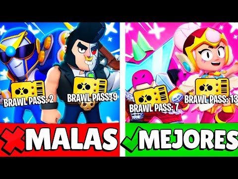 😎 LAS MEJORES Y PEORES ❌ SKINS DE TODOS LOS BRAWL PASS (SEASON 1 - 31)
