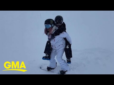 Olympic gold medalist Chloe Kim helps snowboarder in need l GMA
