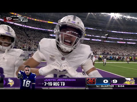 Justin Jefferson's Epic Touchdown vs. Bears & Heartfelt Tribute to Randy Moss! 🔥🏈 Vikings vs Bears