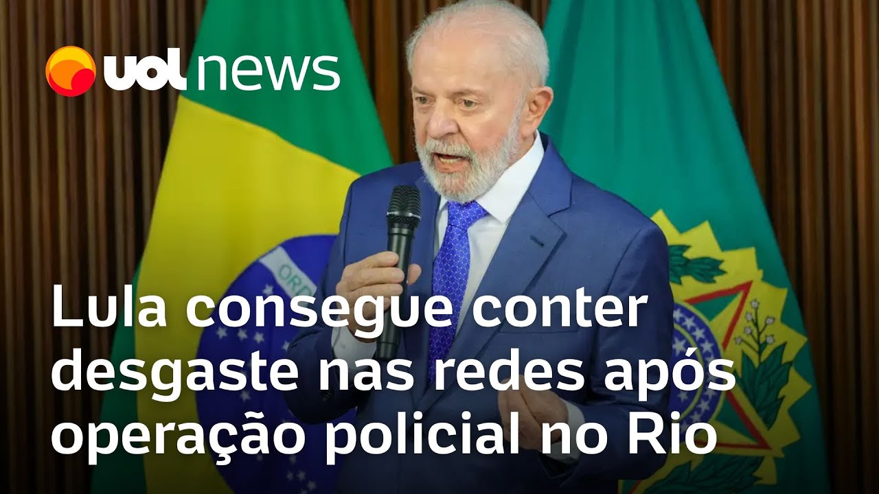 Lula freia queda nas redes após crise da operação policial no Rio mostra levantamento