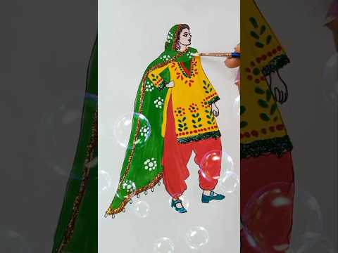 punjabi girl dress design #fashiondesign #shortsfeed