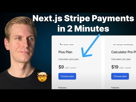 NEW: Add Stripe Payments To Next.js In 2 Minutes! (Billing / Stripe / Kinde Auth)
