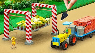 🌱 Top most Creative DIY the Hanging Gardens of Babylon using Steel, Concrete | HP Mini DIY Tractor