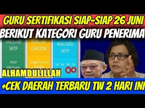 UPDATE TERBARU PENCAIRAN SERTIFIKASI GURU TW 2 TAHUN 2025 BERIKUT KATEGORI GURU YANG DIDAHULUKAN