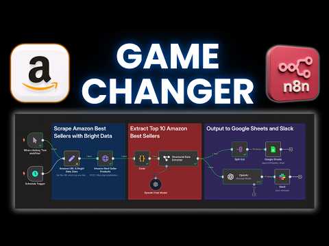 This AI System Finds Amazon's Top Products on AUTOPILOT (No-Code n8n Tutorial)
