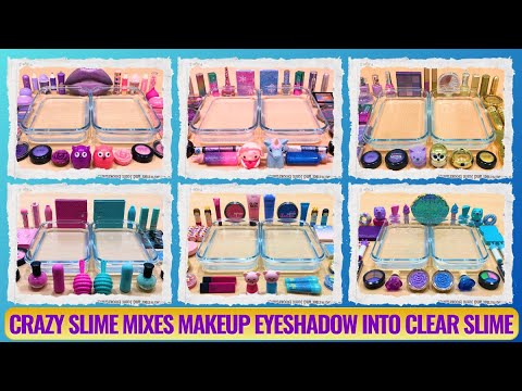 Sophia's CRAZY Slime MIXES Makeup Eyeshadow into CLEAR Slime in EVERY COLOR?! | Slime & Kids Songs