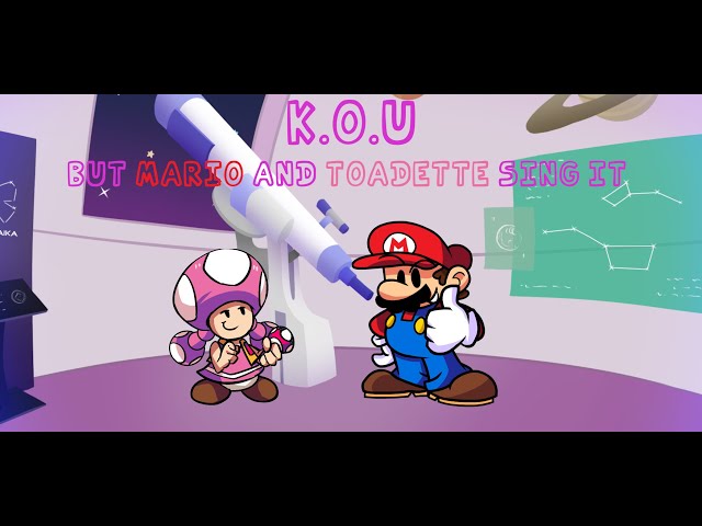 K.O.U but Mario and Toadette sing it - Friday Night Funkin' Covers