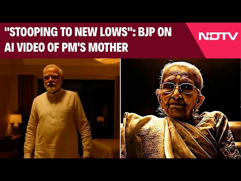 "Stooping To New Lows": BJP On AI Video Of PM's Mother, Congress Doubles Down