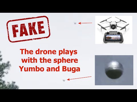 Le drone joue avec la sphère, Yumbo et Buga