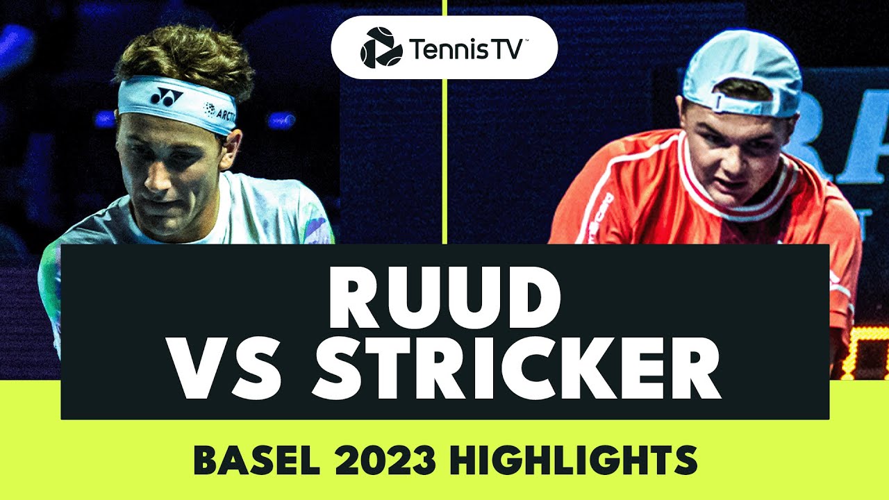 Dominic Stricker vs Casper Ruud Dramatic Match | Basel 2023 Highlights
