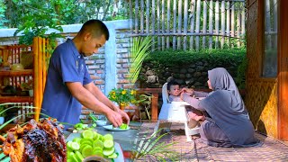 Rutinitas baru membuat makanan bayi | Masak Ayam Bakar Utuh | Hidup di Desa