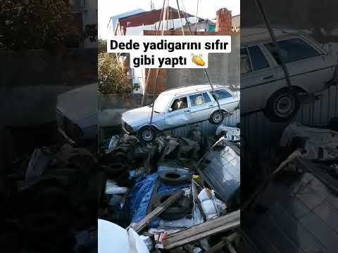 Dede yadigarı Mercedes'i hurdalıktan çıkardı, gıcır gıcır yaptı | Videonun tamamı kanalda