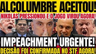 URGENTE! DEU CERTO! ALCOLUMBRE ACABA DE ACEITAR O IMPEACHMENT!!!! BRASIL EM EMERGÊNCIA AGORA!!!!