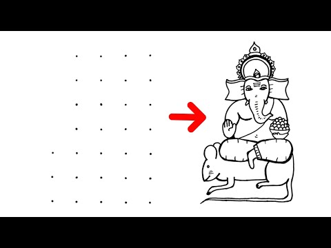 How to draw a lord Ganesha with mushak easy drawing // Easy Lord Ganesha drawing with mushak drawing