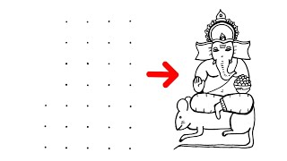 How to draw a lord Ganesha with mushak easy drawing // Easy Lord Ganesha drawing with mushak drawing