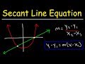 Secant Lines and Quadratic Functions