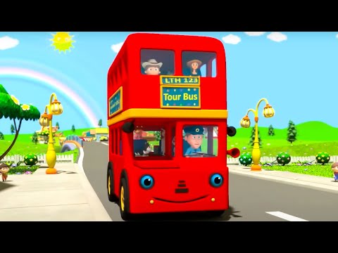 Wheels on the Bus + More Vehicle Songs & Nursery Rhymes for Kids